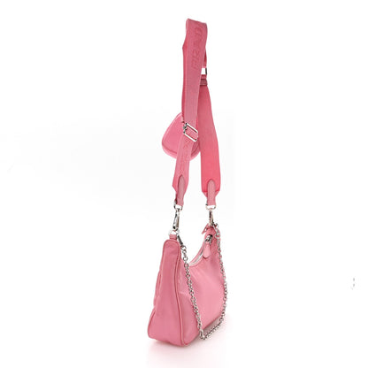 Prada Nylon Re-Edition 2005 Shoulder Bag Begonia