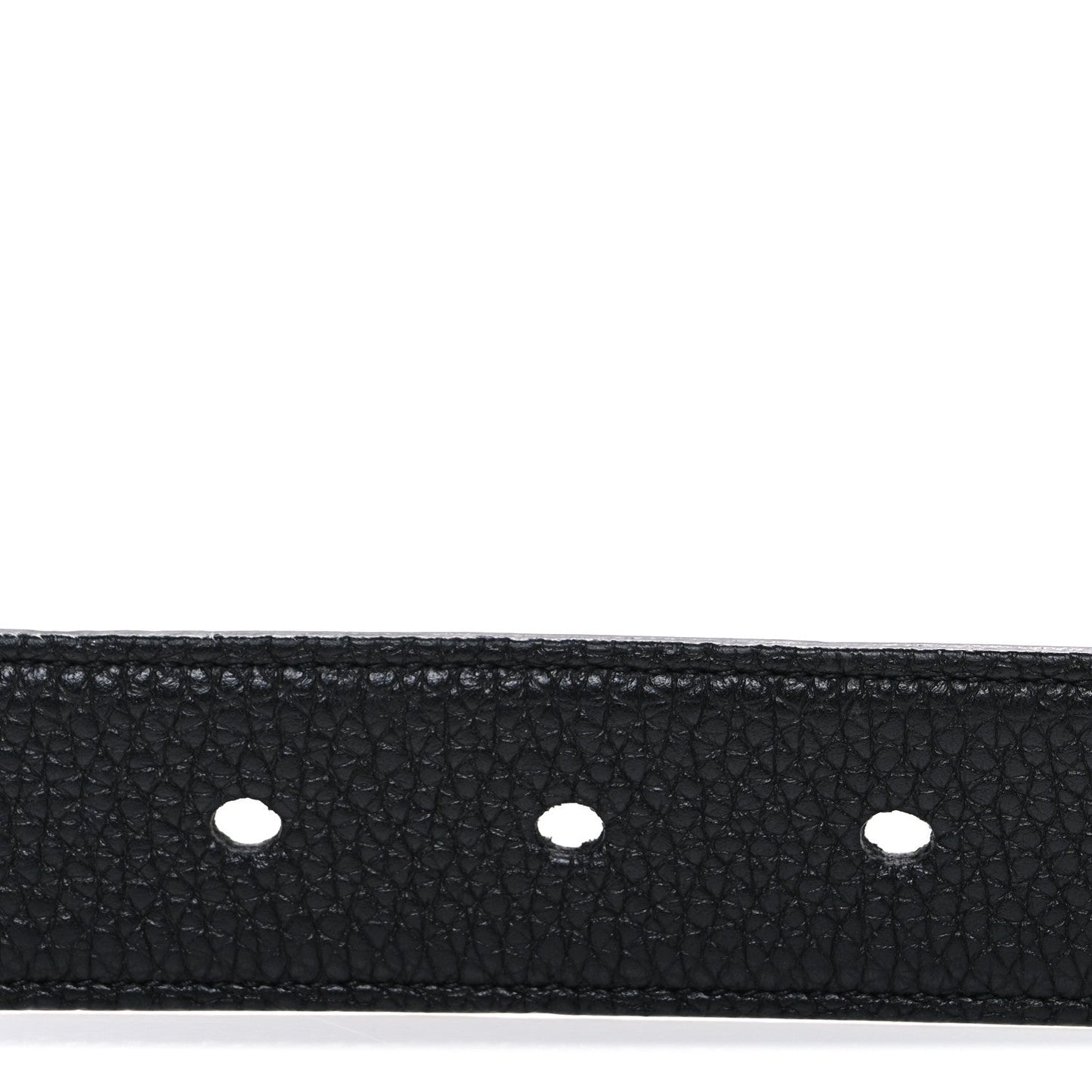 Saint Laurent Grained Calfskin Monogram Cassandre Square Buckle Belt  90 36 Black