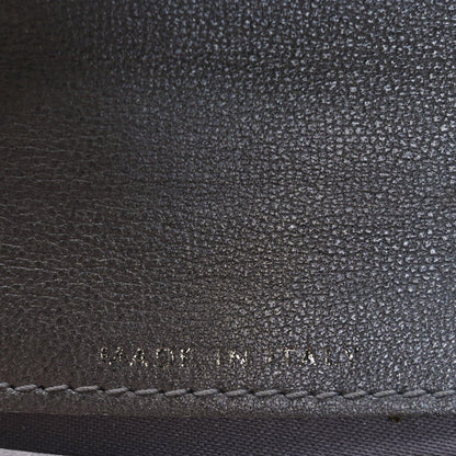 Chanel Lambskin Camellia Embossed Long Double Wallet Black