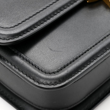 Saint Laurent Smooth Calfskin Small Solferino Satchel Black
