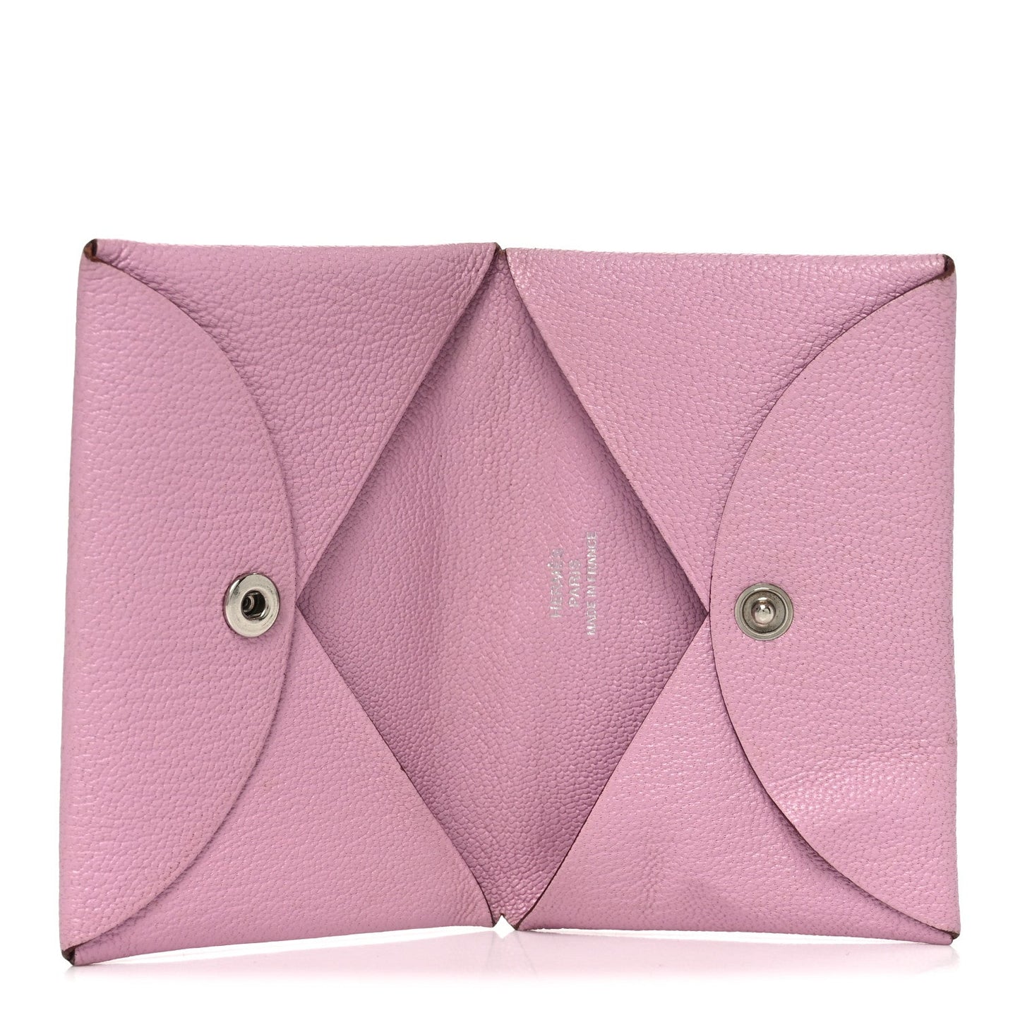 Hermes Chevre Mysore Calvi Card Case Mauve Sylvestre