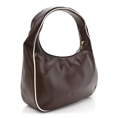 Miu Miu Calfskin Softy Piping Wander Hobo Radica