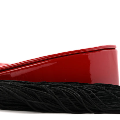 Saint Laurent Patent Heart Monogram Crossbody Red