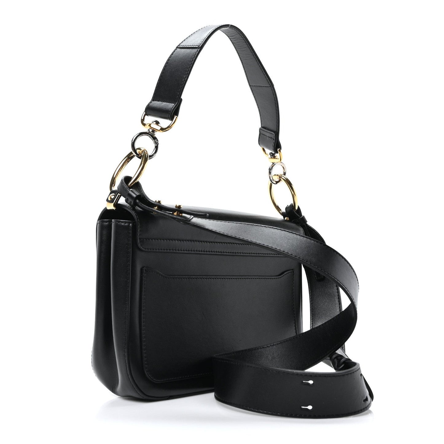 Chloe Calfskin C Double Carry Black
