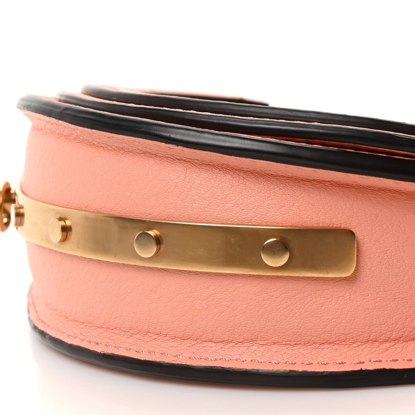 Chloe Calfskin Small Nile Bracelet Minaudiere Bag Ideal Blush