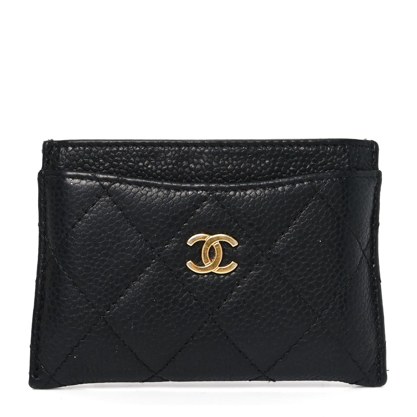 Chanel Caviar Quilted Card Holder Black