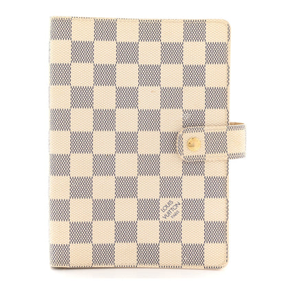 Louis Vuitton Damier Azur Medium Ring Agenda Cover
