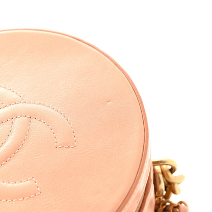 Chanel Glazed Calfskin Round As Earth Evening Bag Beige
