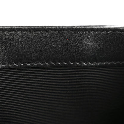 Saint Laurent Calfskin Medium Heart Bolts Monogram Kate Satchel Black