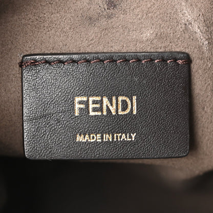 Fendi X FILA Vitello F is Fendi Mania Mini Mon Tresor Bucket Bag White