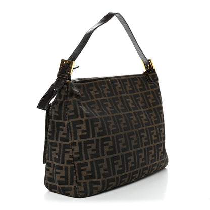 Fendi Zucca Zipped Baguette Tobacco