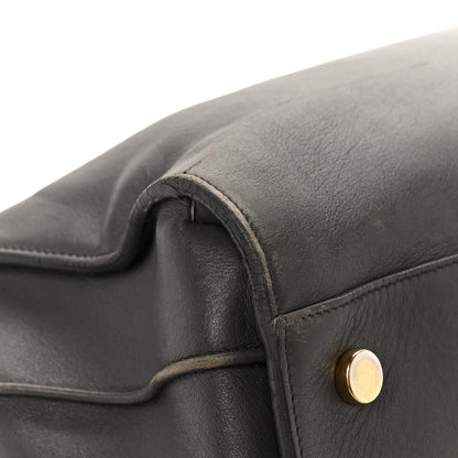 Saint Laurent Calfskin Large Sac de Jour Carryall Grey