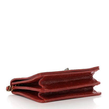 Chanel Glazed Calfskin Quilted Rita Top Handle Flap Red