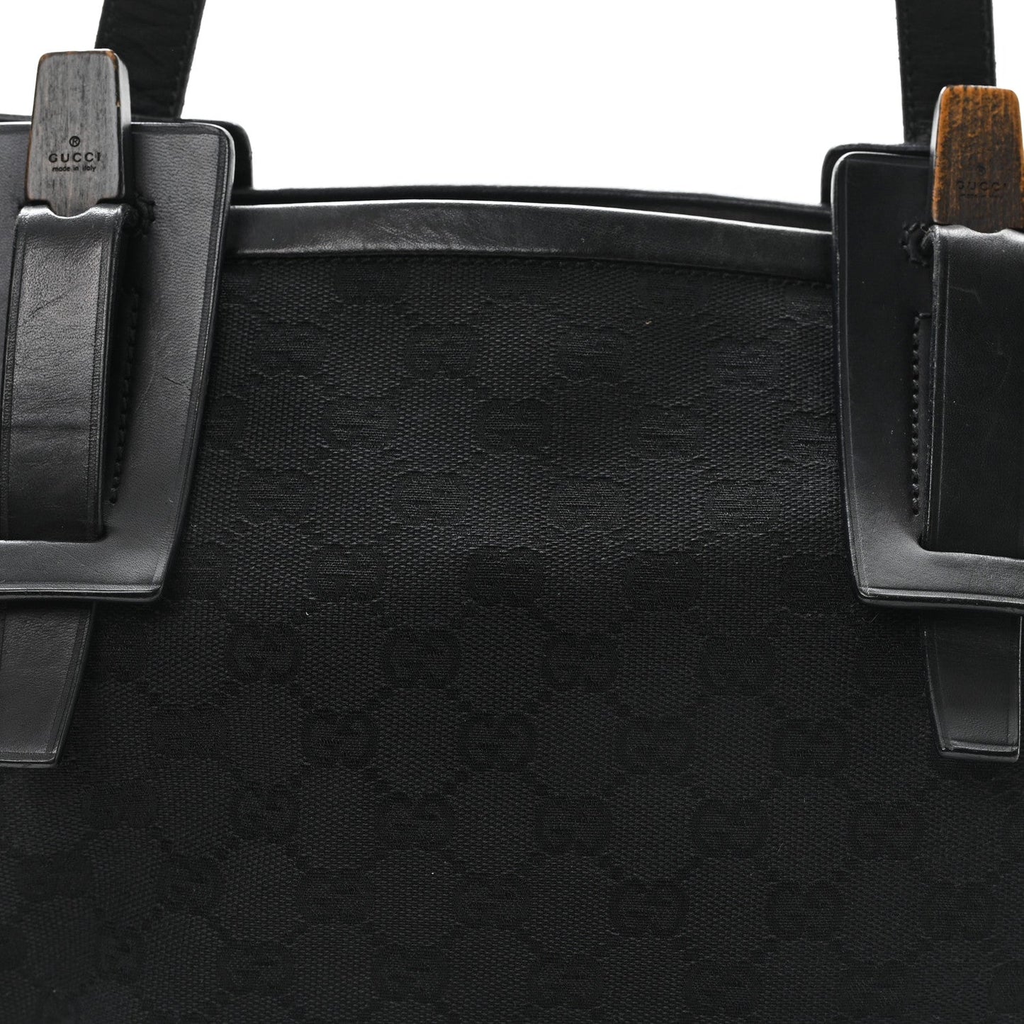 Gucci Canvas Monogram Tote Black