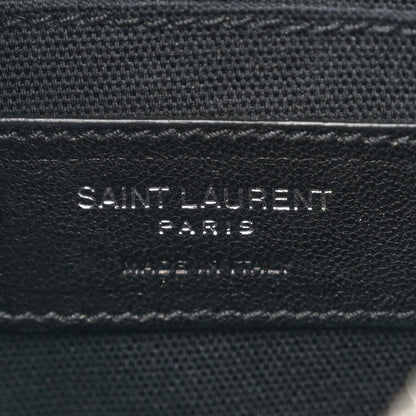 Saint Laurent Lambskin Nylon Small Camp Camera Bag Dark Green