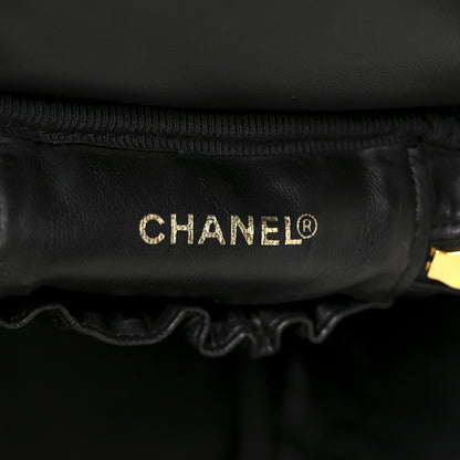 Chanel Caviar Vanity Cosmetic Case Black