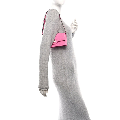 Gucci GG Monogram Scratch Lux Calfskin Mini Luce Shoulder Bag Blossom Rose Dark Blossom