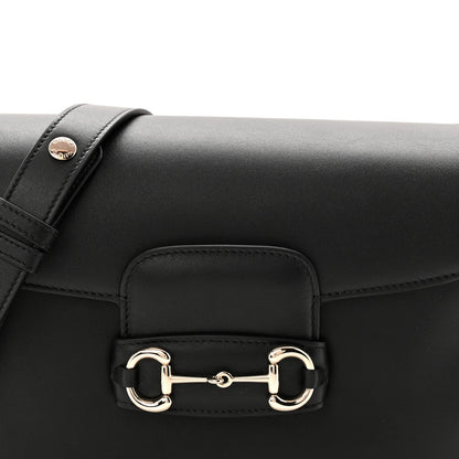 Gucci Ciny Lux Calfskin Horsebit 1955 Soft Small Shoulder Bag Black