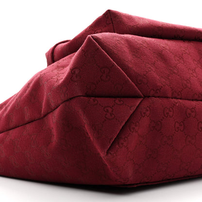 Gucci GG Supreme Monogram Large Shopping Tote Rosso Ancora