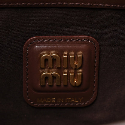 Miu Miu Calfskin Softy Piping Wander Hobo Radica