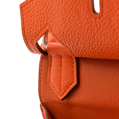 Hermes Taurillon Clemence Jypsiere 31 Orange