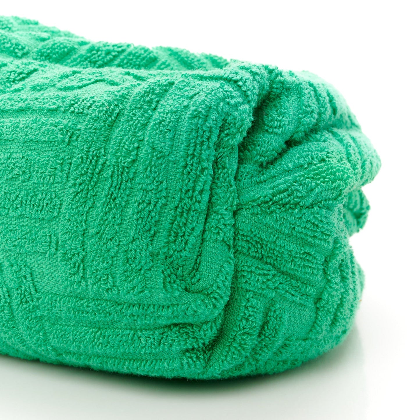 Bottega Veneta Sponge Fabric The Pouch Clutch Grass