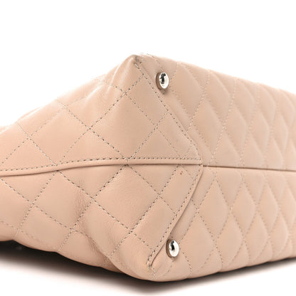 Chanel Calfskin Quilted Large Shopping Tote Light Pink