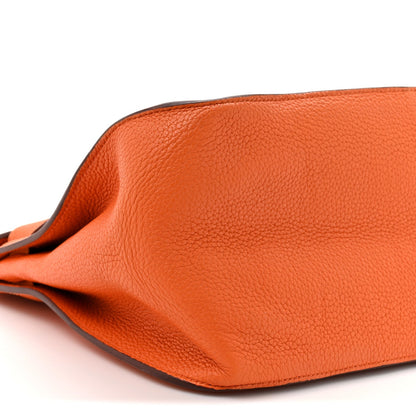 Hermes Taurillon Clemence Jypsiere 31 Orange