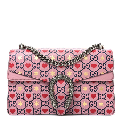 Gucci Calfskin Valentine's Day Exclusive Small Dionysus Bag Pink