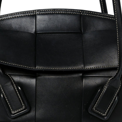 Bottega Veneta French Calfskin Maxi Intrecciato Arco 33 Black