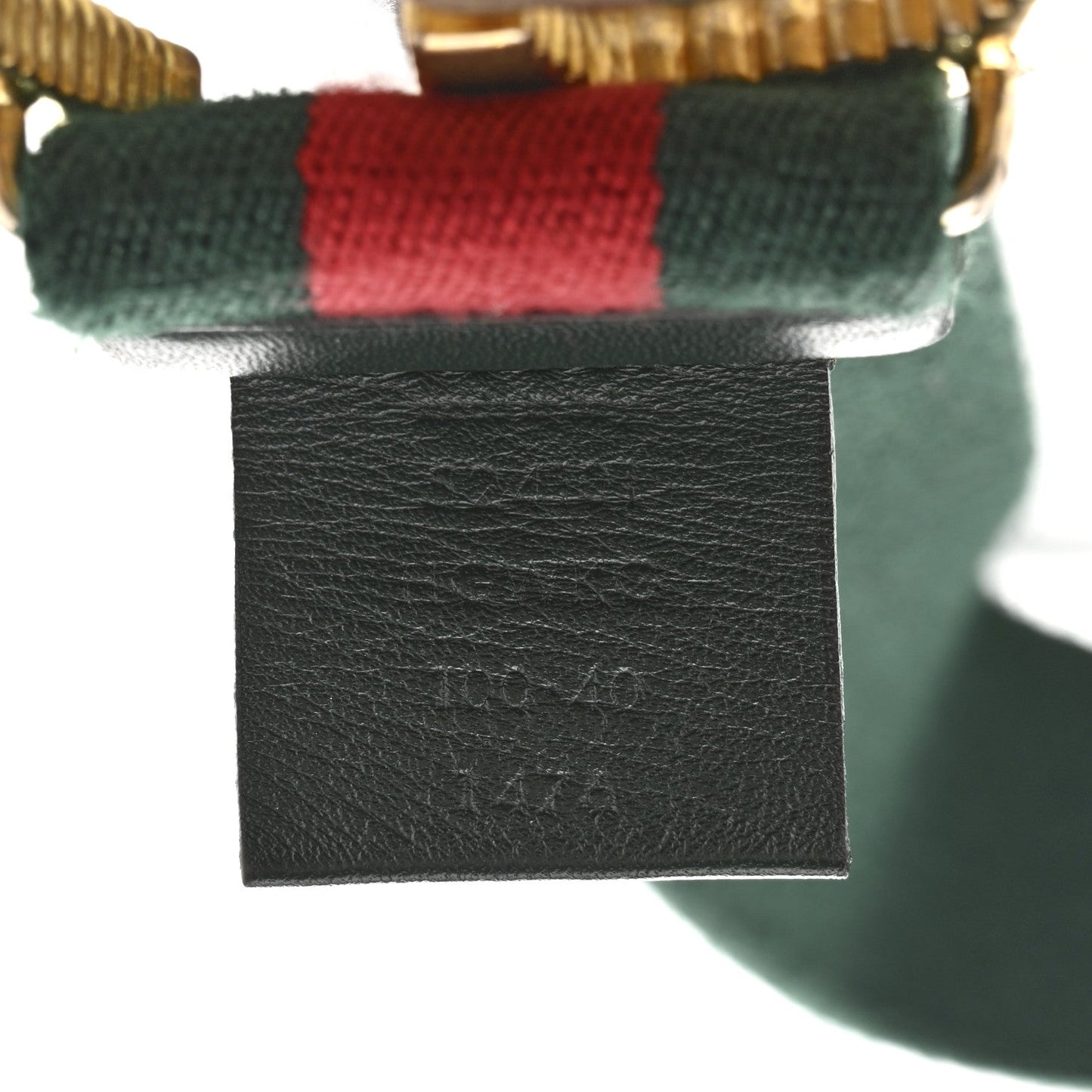 Gucci Canvas Torchon Double G Web Belt 100 40 Verde