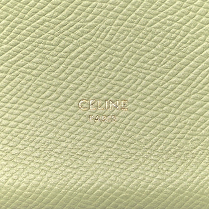 Celine Grained Calfskin Medium Multifunction Strap Wallet Sage Lilas