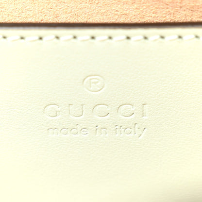 Gucci Calfskin Matelasse Small GG Marmont Chain Shoulder Bag Salvy Green