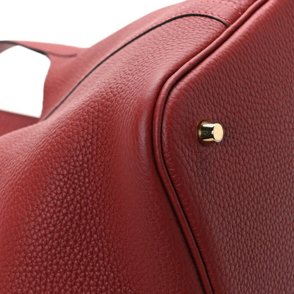 Hermes Taurillon Clemence Picotin Lock 22 MM Rouge H