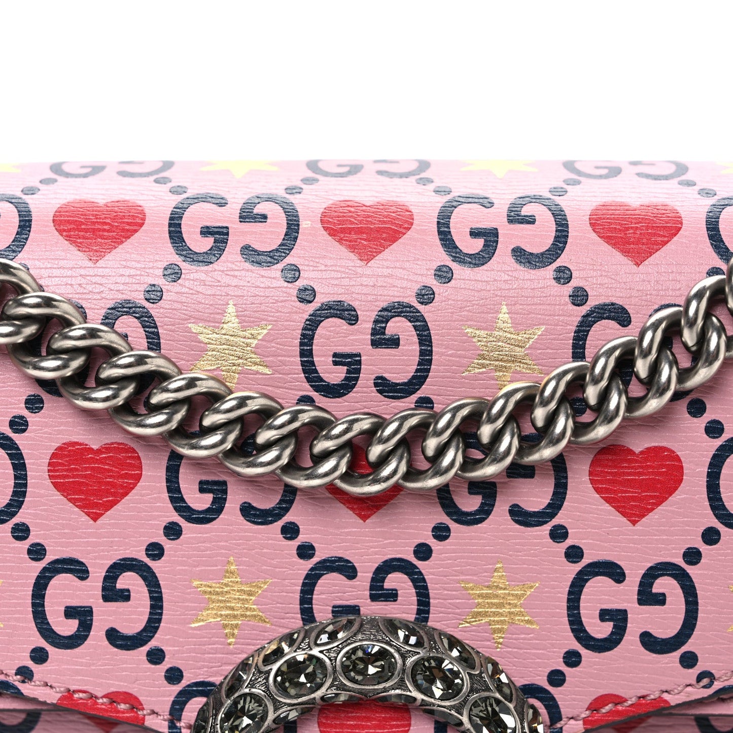 Gucci Calfskin Valentine's Day Exclusive Small Dionysus Bag Pink