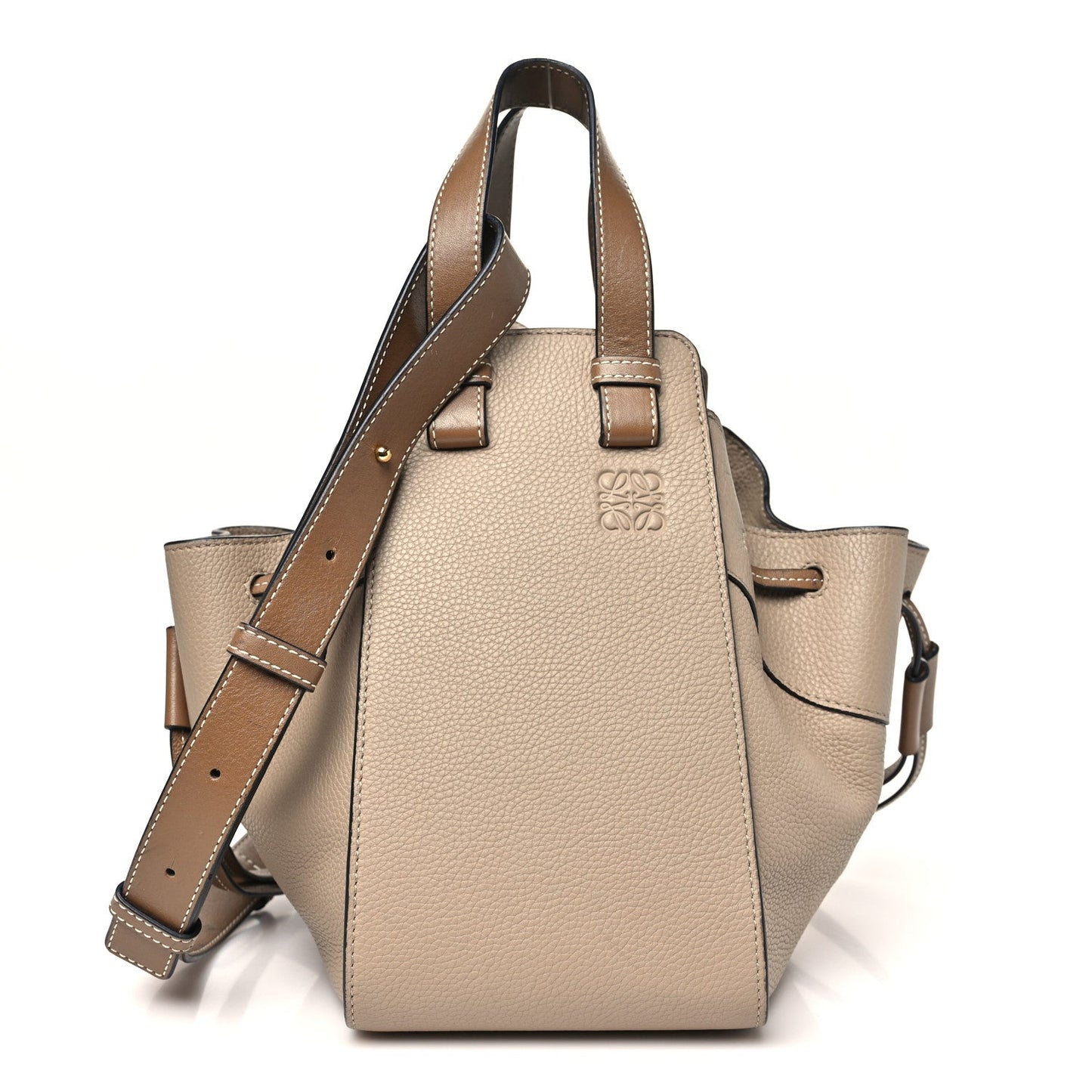 Loewe Calfskin Small Hammock Shoulder Bag Sand Mink
