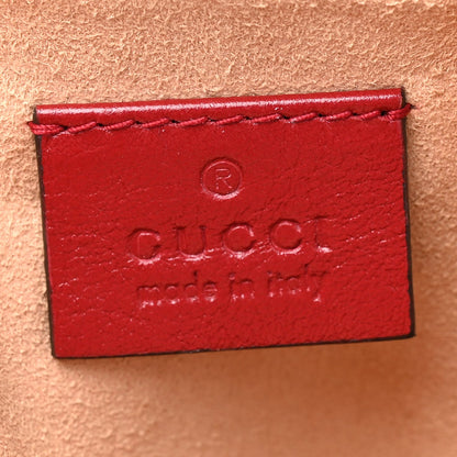 Gucci Azalea Calfskin Matelasse Diagonal Tall GG Marmont Crossbody Bag Romantic Cerise