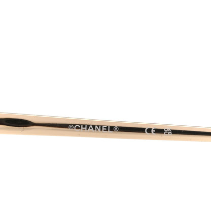 Chanel Metal Crystal CC Logo Sunglasses 71707 Black Gold