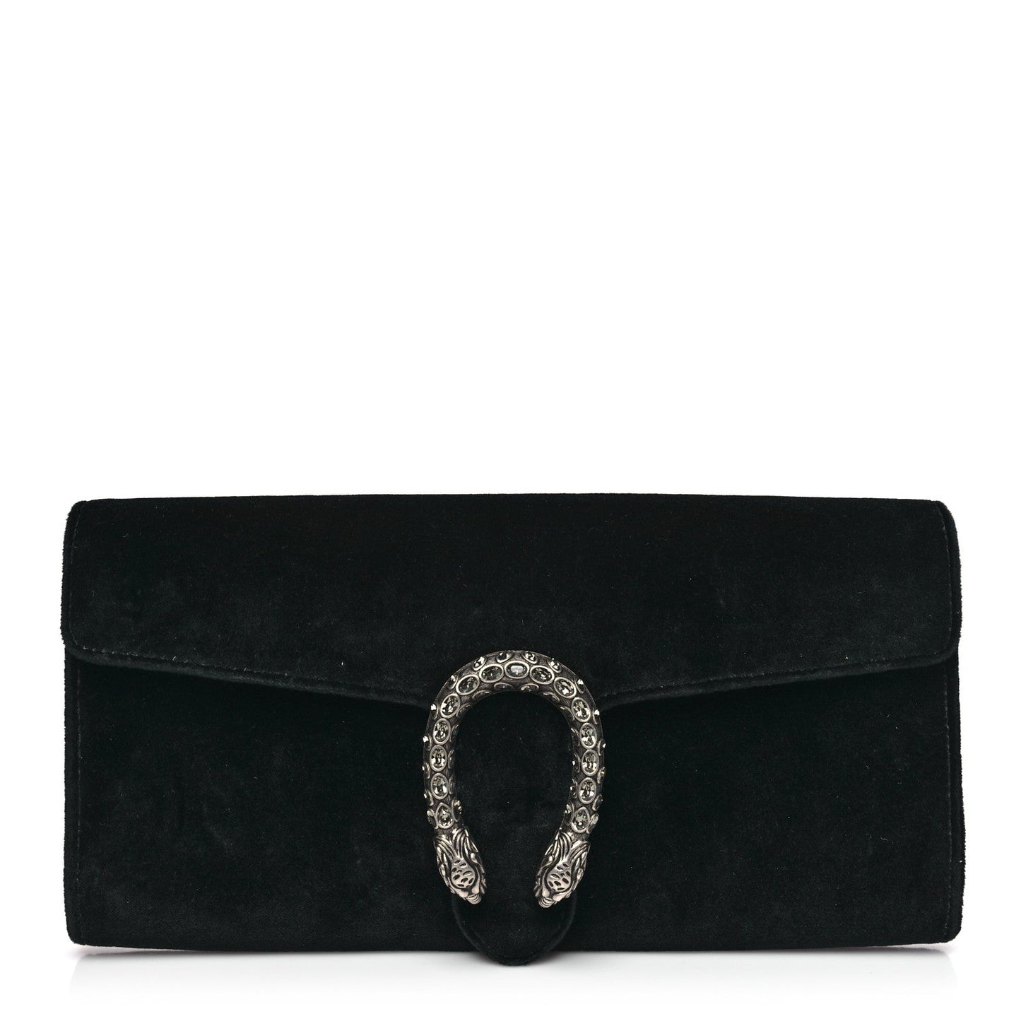 Gucci Velvet Dionysus Clutch Black