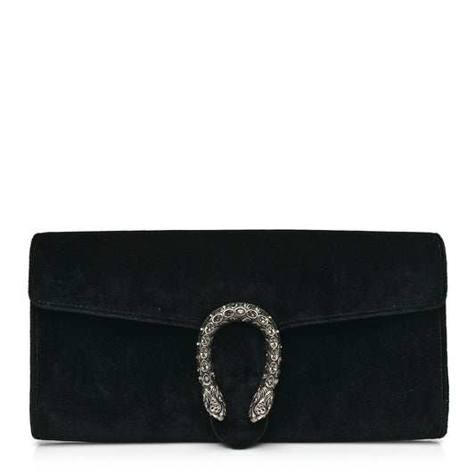 Gucci Velvet Dionysus Clutch Black