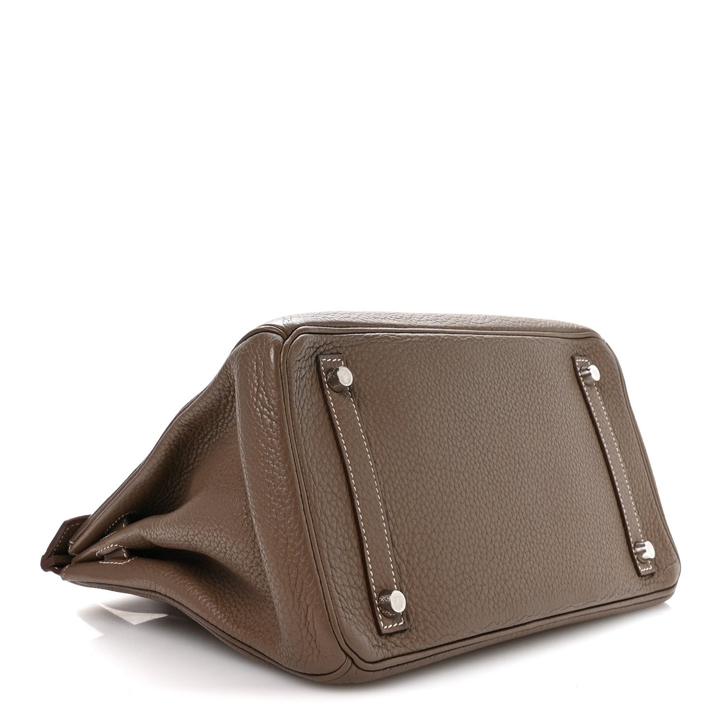 Hermes Taurillon Clemence Birkin 30 Etoupe