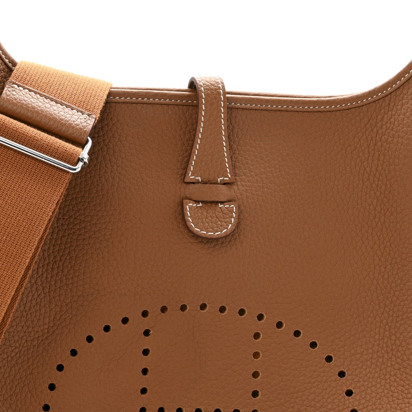 Hermes Taurillon Clemence EVELYNE III PM Gold