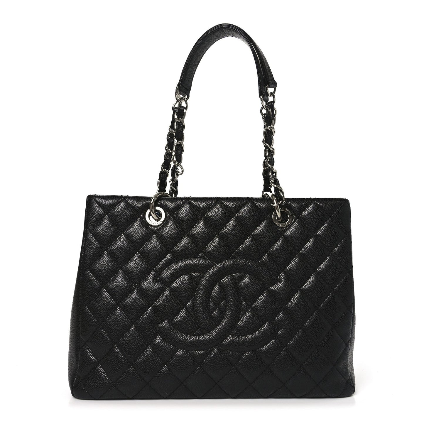 Chanel Caviar Quilted Grand Shopping Tote GST Black