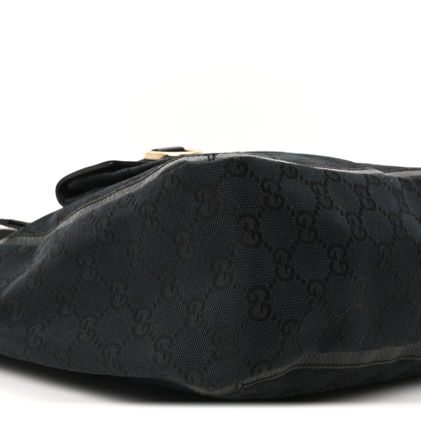 Gucci Monogram Abbey D Ring Tote Black