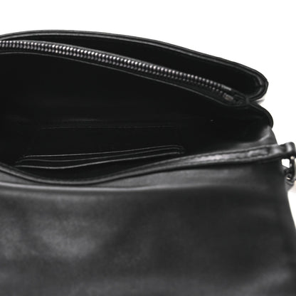 Christian Dior Calfskin Macrocannage Mini Caro Bag Black