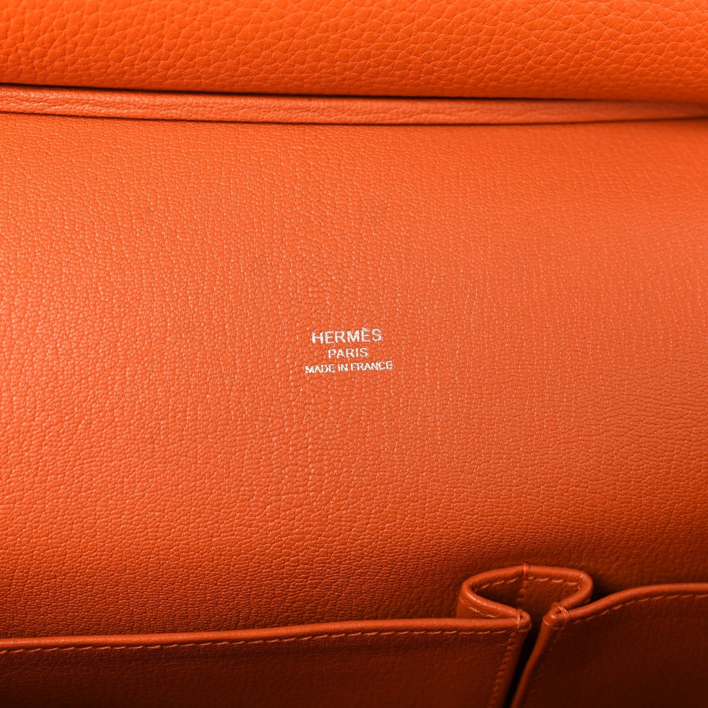 Hermes Taurillon Clemence Jypsiere 28 Orange