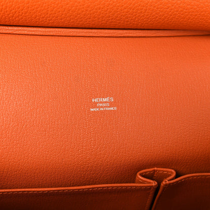 Hermes Taurillon Clemence Jypsiere 28 Orange
