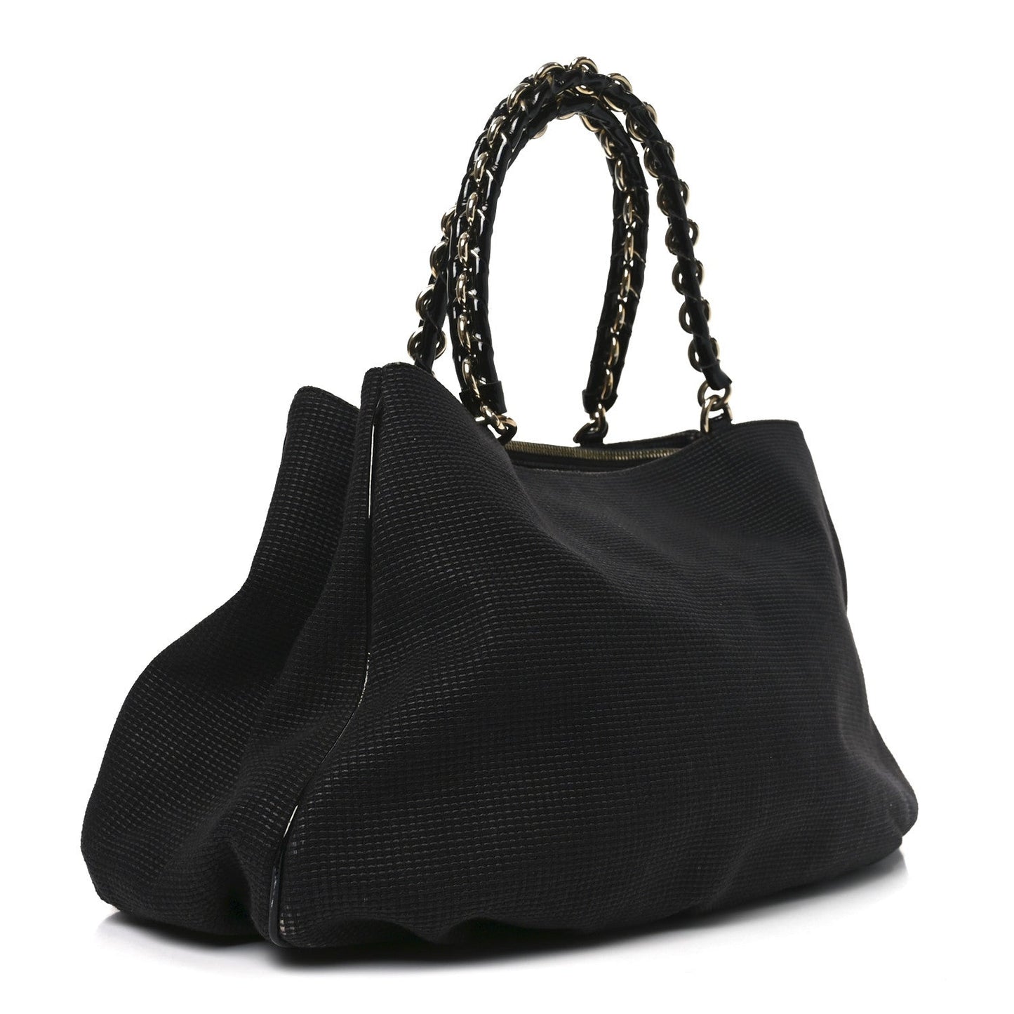 Fendi Canvas Mia Tote Black
