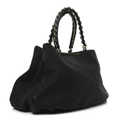 Fendi Canvas Mia Tote Black