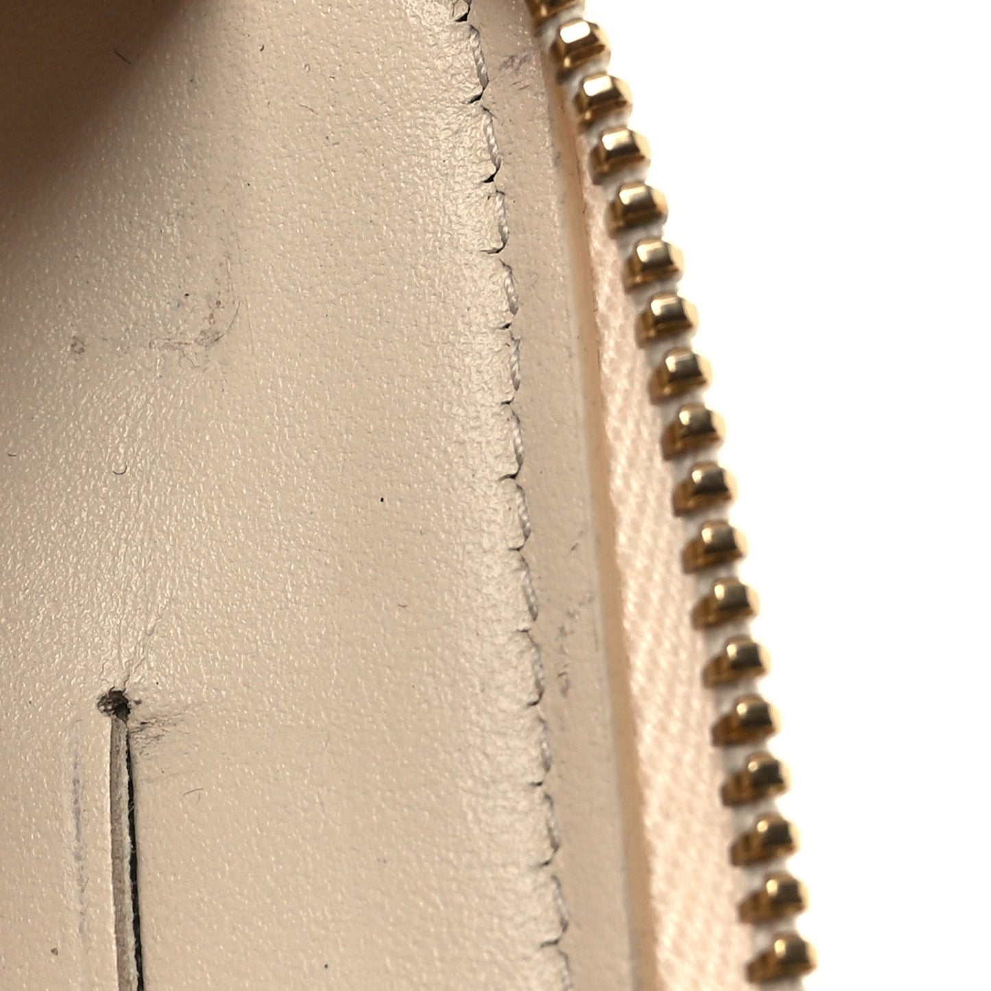 Chanel Lurex Canvas Deauville Medium Zip Around Wallet Beige